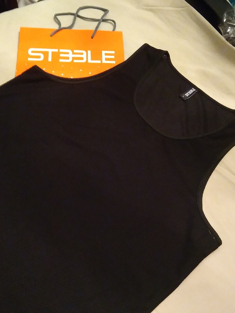 STEELE Mesh Black Tank Top